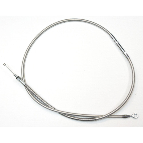 PartzBiz HD: 4421816-Braided Stainless Clutch Cable Harley Touring + 6 Over Stock FLHT FLHX 08-13 | 667-08SC/6