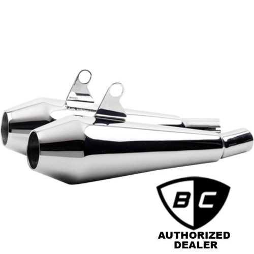 PartzBiz HD: 4421753-British Customs BC902-111-P Polished Shorty Predator Pro SlipOn 17-19 Bonneville 1811-3596 18113596