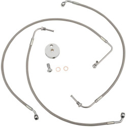 PartzBiz HD DS17413915 - La Choppers สแตนเลสสายเบรคหน้าสำหรับ Harley 09-13 FL Non Abs Mini Apes-LA-8010B08 PartzBiz HD DS17413915 - La Choppers สแตนเลสสายเบรคหน้าสำหรับ Harley 09-13 FL Non Abs Mini Apes-LA-8010B08