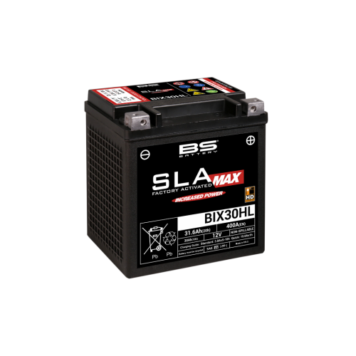 PartzBiz HD: 4421731-BS SLA Max 440 CCA 66010-97D 30L AGM แบตเตอรี่ Harley FLH ETX30L