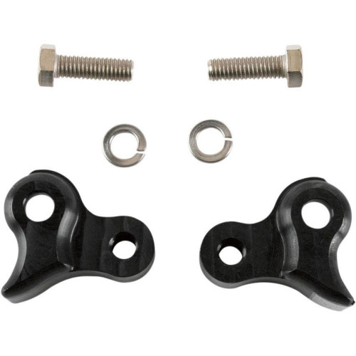 PartzBiz HD: 4421706-ชุดสำหรับ Harley Touring Flh Flt 02-08 | Burly สีดำด้านหลัง Lowering Blocks Kit B28-42007