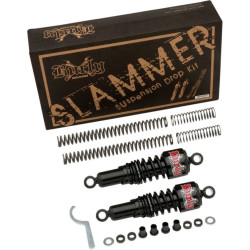 PartzBiz HD B28-1003B - Burly Black Front Rear Lowering Slammer Kit Harley 06-16 Dyna excl FXDWG FLD | B28-1003B PartzBiz HD B28-1003B - Burly Black Front Rear Lowering Slammer Kit Harley 06-16 Dyna excl FXDWG FLD | B28-1003B
