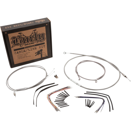 PartzBiz HD: 4421657-ชุดสายเคเบิล/สายสแตนเลสถัก Burly สำหรับ 14” Apehangers Harley FXST/B/C/D 2007-2010 | eastPerformance.com PartzBiz HD: 4421657-ชุดสายเคเบิล/สายสแตนเลสถัก Burly สำหรับ 14” Apehangers Harley FXST/B/C/D 2007-2010 | eastPerformance.com