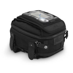 PartzBiz HD B15-1010B - Burly Brand B15-1010B Black Voyager Tank/Tail Canvas Bag Harley Metric 3502-0309 35020309 070264