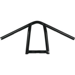PartzBiz HD B12-6041B - Burly Brand Black 11inch Rise The Jim แฮนด์เหล็ก 1 นิ้ว B12-6041B