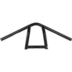 PartzBiz HD B12-6040B - Burly Brand Black แฮนด์เหล็ก Rise 9 นิ้ว Rise The Jim 1 นิ้ว B12-6040B