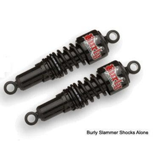 PartzBiz HD: 4421586-Burly Brand Black Slammer Rear Suspension Shocks 10.5 Harley Sportster 88-03 | B28-1200B