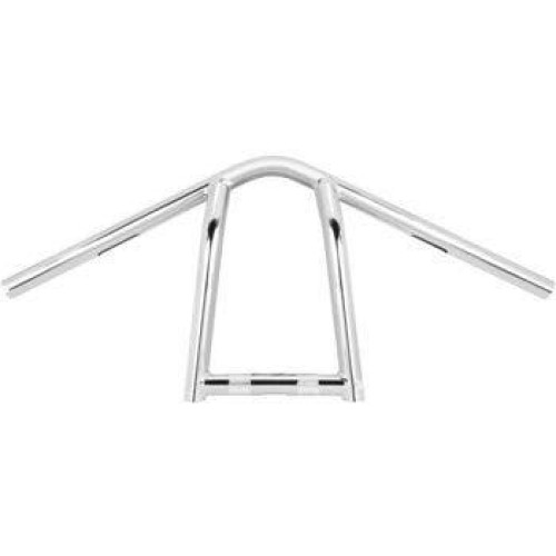 PartzBiz HD: 4421553-Burly Brand Chrome 11inch Rise The Jim 1inch Steel Handlebars B12-6041C