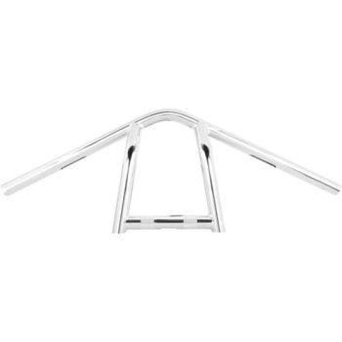 PartzBiz HD: 4421555-Burly Brand Chrome 9inch Rise The Jim 1inch Steel Handlebars B12-6040C