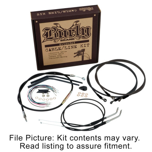 PartzBiz HD: 4421531-Burly Brand Handlebar Brake Clutch Cable Kit Harley Softail M8 No ABS 18-Up 0662-0713 06620713 flde flfb dlhc dlsl slim fat boy heritage classic deluxe davidson bets for package buy