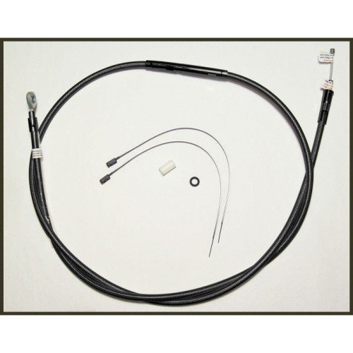 PartzBiz HD: 4421470-Magnum Black Pearl Braided 68" Plus + 6 Clutch Cable for Harley FLH/T 08-13 | 42236HE PartzBiz HD: 4421470-Magnum Black Pearl Braided 68" Plus + 6 Clutch Cable for Harley FLH/T 08-13 | 42236HE