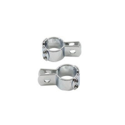 PartzBiz HD VT27-0066 - Chrome 1-1/2" Footpeg Mount Clamp Set Harley-Davidson & Custom Chopper 27-0066 1.5"