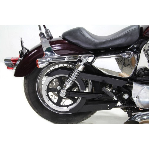 PartzBiz HD: 4421342-Chrome 10.5" Slammer Lowering Rear Shocks Harley Sportster 883 1200 06-Up PartzBiz HD: 4421342-Chrome 10.5" Slammer Lowering Rear Shocks Harley Sportster 883 1200 06-Up