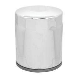 PartzBiz HD 22-250 x1 - Chrome 10 Micron Oil Filter x1 Custom Chrome Harley Twin Cam M8 Repl 63798-99 22-250