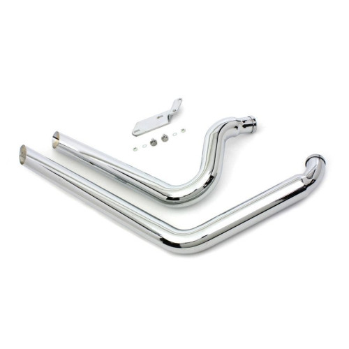 PartzBiz HD: 4421321-EPC ราคาสุดคุ้ม จัดส่งฟรี. ชุดท่อไอเสีย Chrome 2 1/4” Side Slash Style Drag Harley Softail FXST