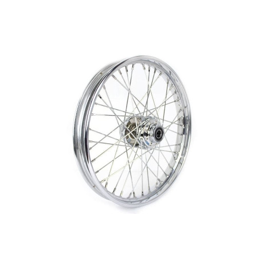 PartzBiz HD: 4421323-Chrome 21 ” x 2.15 ” ล้อหน้า 40 ก้าน Harley Dyna Wide 07-11 OE 43700-08