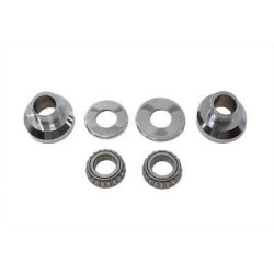 PartzBiz HD VT24-0283 - Chrome 3 Degree Raked Neck Cups Cup Set Kit Harley Big Twin Chopper Custom PartzBiz HD VT24-0283 - Chrome 3 Degree Raked Neck Cups Cup Set Kit Harley Big Twin Chopper Custom