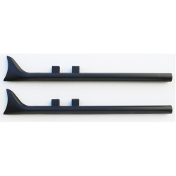 PartzBiz HD MW64-381 - Black 36" Fishtail Slip-On Mufflers Straight Pipe 64-381 Harley Touring 95-16 PartzBiz HD MW64-381 - Black 36" Fishtail Slip-On Mufflers Straight Pipe 64-381 Harley Touring 95-16