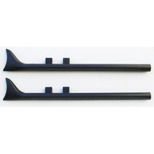PartzBiz HD: 4421332-Black 36" Fishtail Slip-On Mufflers Straight Pipe 64-381 Harley Touring 95-16