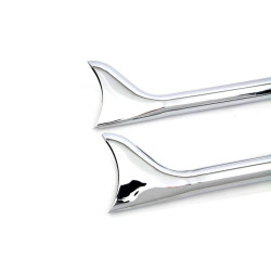 PartzBiz HD VT30-0950 - Chrome 36" Straight Fishtail Muffler Extension Set for 1.75" Pipes 30-0950 PartzBiz HD VT30-0950 - Chrome 36" Straight Fishtail Muffler Extension Set for 1.75" Pipes 30-0950