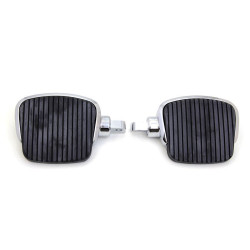 PartzBiz HD VT27-0479 - Chrome 4" Mini Driver Footboard Set Harley Dyna Softail 86-Up Repl OE 50500109 PartzBiz HD VT27-0479 - Chrome 4" Mini Driver Footboard Set Harley Dyna Softail 86-Up Repl OE 50500109