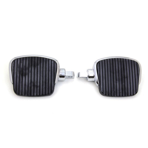 PartzBiz HD: 4421299-Chrome 4" Mini Driver Footboard Set Harley Dyna Softail 86-Up Repl OE 50500109
