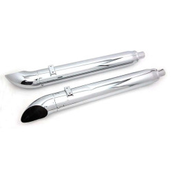 PartzBiz HD VT30-1751 - Chrome 4" Turnout Slip-On Mufflers w/ Adjustable Tips 17-19 Indian Chief 30-1751 V-Twin V Twin PartzBiz HD VT30-1751 - Chrome 4" Turnout Slip-On Mufflers w/ Adjustable Tips 17-19 Indian Chief 30-1751 V-Twin V Twin