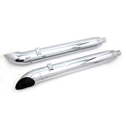 PartzBiz HD: 4421300-Chrome 4" Turnout Slip-On Mufflers w/ Adjustable Tips 17-19 Indian Chief 30-1751 V-Twin V Twin PartzBiz HD: 4421300-Chrome 4" Turnout Slip-On Mufflers w/ Adjustable Tips 17-19 Indian Chief 30-1751 V-Twin V Twin