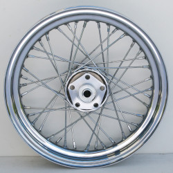 PartzBiz HD MW36-606 - Chrome 40 Spoke 16" x 3" Rear Wheel Harley Softail FL Wide Glide 73-83 electra road street glide king best for touring flht flhr flhx ultra milwaukee eight m8 twin cam tc big twin fat boy bob breakout springer standard rocker blackline cross bon PartzBiz HD MW36-606 - Chrome 40 Spoke 16" x 3" Rear Wheel Harley Softail FL Wide Glide 73-83 electra road street glide king best for touring flht flhr flhx ultra milwaukee eight m8 twin cam tc big twin fat boy bob breakout springer standard rocker blackline cross bon
