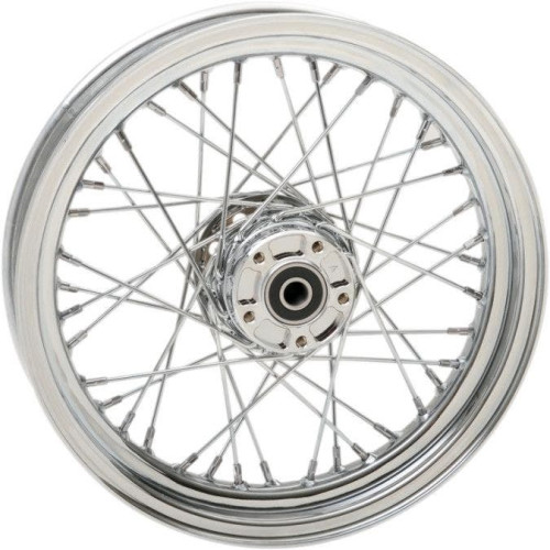 PartzBiz HD: 4421302-Chrome 40 Spoke Laced 16" Front Wheel Harley 07-17 FLST C/F/N W/O ABS