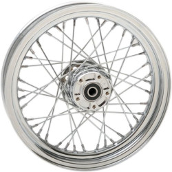 PartzBiz HD DS02030619 - Chrome 40 Spoke Laced 16" Front Wheel Repl Harley 08-20 FLH/T Touring
