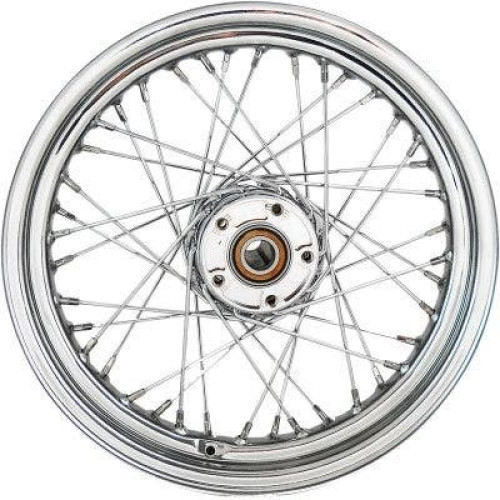 PartzBiz HD: 4421310-Chrome 40 Spoke Laced 16" Rear Wheel Harley 12-17 FLST C/F/N W/O ABS Softail best new rim upgrade replacement custom chopper bobber