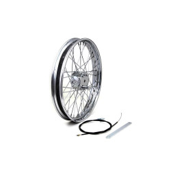 PartzBiz HD VT52-0383 - V-Twin 52-0383 2.15 ” x 21 ” ล้อสไตล์ Chopper 40 Spoke Custom Fit harley อะไหล่ใหม่ที่ดีที่สุด อัพเกรดขอบรถจักรยานยนต์แบบกำหนดเอง Chopper Bobber