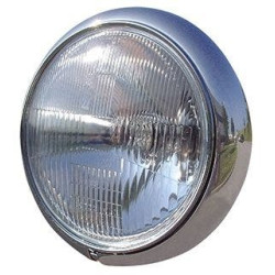 PartzBiz HD MW8-197 - Chrome 7" Headlight H4 12v 60/55 Watt Harley & Custom Models 8-197