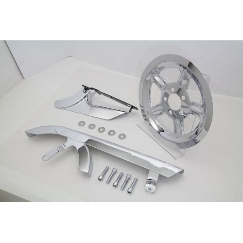 PartzBiz HD: 4421292-Chrome Belt Guard และ Pulley Cover Kit OE Repl 60402-04 Harley Sportster 04-Up PartzBiz HD: 4421292-Chrome Belt Guard และ Pulley Cover Kit OE Repl 60402-04 Harley Sportster 04-Up