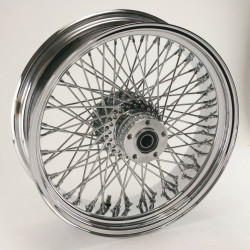 PartzBiz HD MW36-419 - Chrome Billet 80 Spoke 18” x 5.5” ล้อหลังสำหรับยางหน้ากว้าง Custom Softail Rigid PartzBiz HD MW36-419 - Chrome Billet 80 Spoke 18” x 5.5” ล้อหลังสำหรับยางหน้ากว้าง Custom Softail Rigid