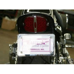 PartzBiz HD EP-TAG - กรอบป้ายป้ายทะเบียนรถจักรยานยนต์ Chrome Billet Harley 4 x 7 - EP-TAG