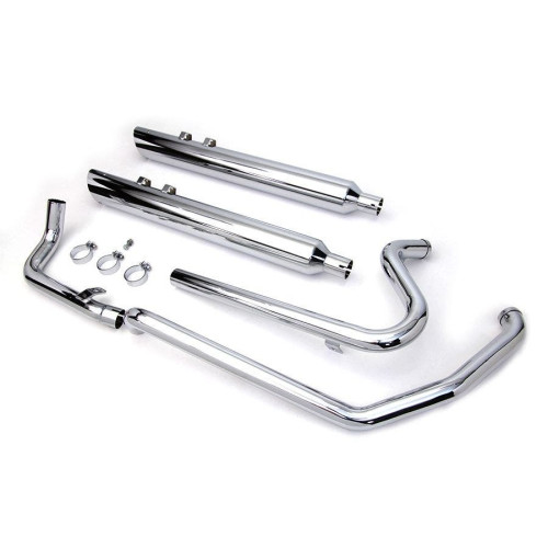 PartzBiz HD: 4421260-Chrome Crossover Exhaust Header System Harley Touring FLT 2009