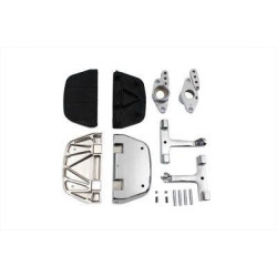 PartzBiz HD VT51-0853 - ชุดที่วางเท้าผู้โดยสารทรง Chrome D-Shaped พร้อมสวิงอาร์ม Mount Harley Touring 82-06