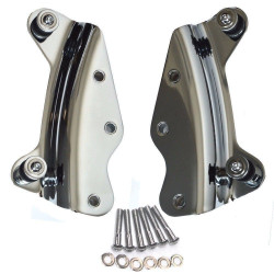 PartzBiz HD EP-DOCK-HD-13-C - Chrome Detachable 4 Point Docking Hardware Kit 09-13 Harley-Davidson Touring Models