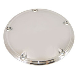 PartzBiz HD MU78162 - Chrome Die Cast 5 Hole Domed Derby Cover OE Rep 25414-99 Harley Big Twin 99-06