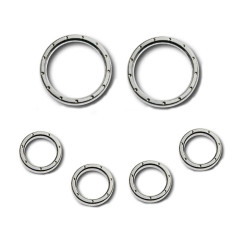 PartzBiz HD 677703 & 677691 - Chrome Dimpled Speedometer Covers Bezels Harley Touring FLHT/X 96-13 PartzBiz HD 677703 & 677691 - Chrome Dimpled Speedometer Covers Bezels Harley Touring FLHT/X 96-13