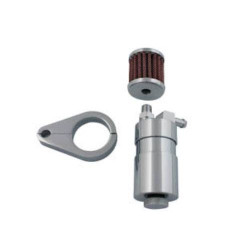 PartzBiz HD VT40-0595 - Chrome Engine Breather Oil Collector Catch Can Reservoir Tank Harley 40-0595 Custom Chopper Pan Shovel Head Evo PartzBiz HD VT40-0595 - Chrome Engine Breather Oil Collector Catch Can Reservoir Tank Harley 40-0595 Custom Chopper Pan Shovel Head Evo