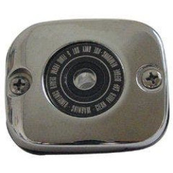 PartzBiz HD MU45458 - Chrome Front Brake Master Cylinder Cover for Harley XL Touring Softail Dyna Repl OEM 45004-96