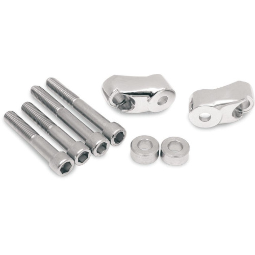 PartzBiz HD: 4421240-Chrome Front Short Turn Signal Mounts Relocation 39mm 49mm 87-07 Harley Dyna XL 2020-0347 20200347 