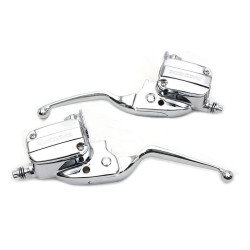 PartzBiz HD VT26-0455 - Chrome Handlebar Control Kit Hydraulic Clutch 26-0455 14-16 Harley FL 41700263C Touring Bagger Dresser FLT FLH FLHT FLHX FLHR