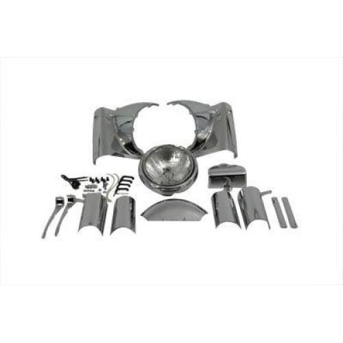PartzBiz HD: 4421248-Chrome Headlight Headlamp Cowl Nacelle Harley Touring 86-13 OE 67674-94 67682-94 PartzBiz HD: 4421248-Chrome Headlight Headlamp Cowl Nacelle Harley Touring 86-13 OE 67674-94 67682-94