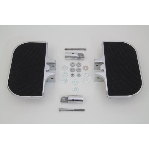 PartzBiz HD: 4421224-Chrome Mini Floorboards Footrests Footpegs ยางสไตล์ Harley XL Softail Dyna 27-0917