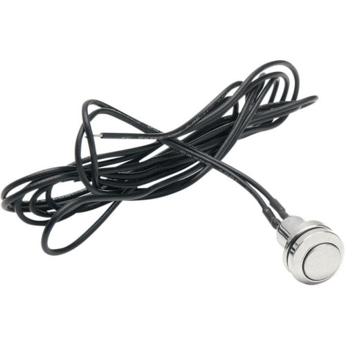 PartzBiz HD: 4421226-Chrome Momentary Switch Mini Custom Button for Horn Signal or Harley Starter Switch