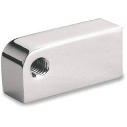PartzBiz HD DS09012150 - Chrome Offset Headlight Mounting Bracket | 